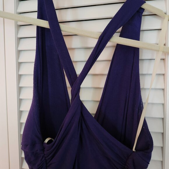 BCBG MAXAZRIA SIZE S HALTER V-NECK FRONT & BACK KNOT SHEATH DRESS - Picture 3 of 3